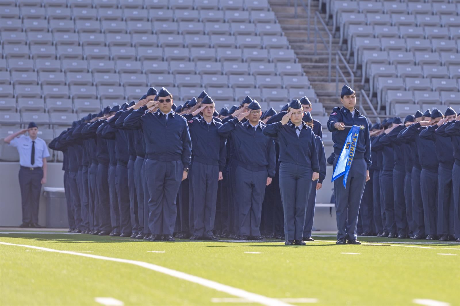 Each of CFISD’s nine Air Force Junior ROTC units displayed their discipline and uniformity.